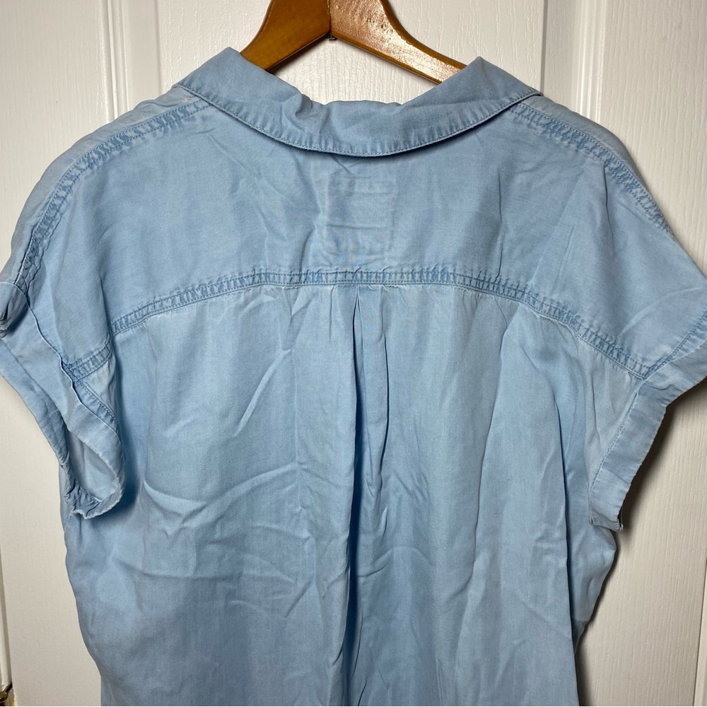 Style & Co Chambray Top Size L - Picture 4 of 4